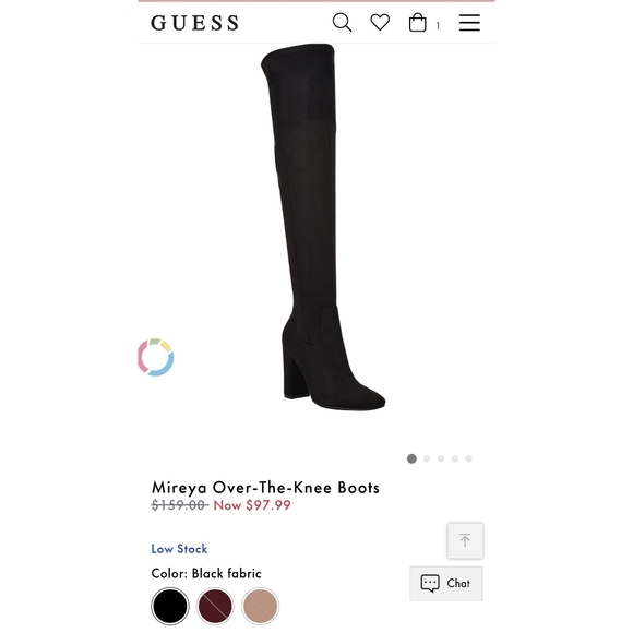 NWOT Guess Mireya Over The Knee Boots - Picture 5 of 10